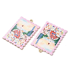 Printed Alloy Pendants&nbsp;AL-CBA7256-15G-02