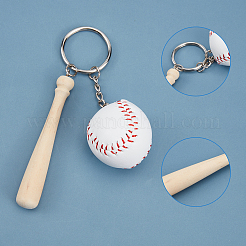 Imitation Leather Keychain&nbsp;KEYC-WH0017-17