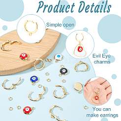 DIY Colorful Evil Eye Earring Making Kit&nbsp;DIY-AR0002-84