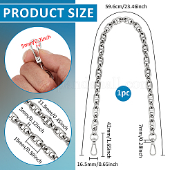 Alloy Oval Link Chain Bag Chains&nbsp;DIY-WH0622-543