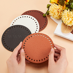 4Pcs 4 Colors Litchi Grain PU Leather Bag Bottoms&nbsp;FIND-PH0007-10