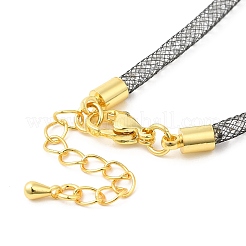 Brass Mesh Chain Link Bracelet Making&nbsp;DIY-B066-01G-03