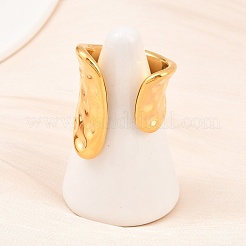304 Stainless Steel Cuff Open Rings&nbsp;RJEW-D336-02G
