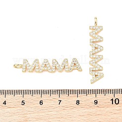 SHEGRACE Mother's Day Brass Micro Pave Clear Cubic Zirconia Pendants&nbsp;XGRQ1U783-382G