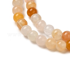 Natural Topaz Jade Bead Strands&nbsp;G-K153-B22-4mm