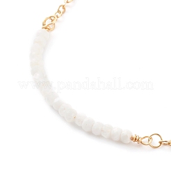 June Birthstone Natural Rainbow Moonstone Beaded Bracelets&nbsp;BJEW-JB06092-06