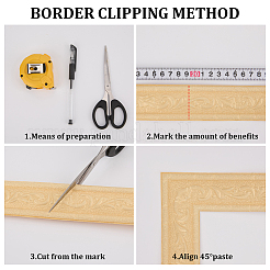 PVC Foam 3D Self-Adhesive Waterproof Wallpaper Border&nbsp;DIY-CP0013-02E