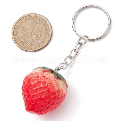 Strawberry Resin Keychain&nbsp;HJEW-JM02314