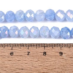 Electroplate Crackle Imitation Jade Glass Beads Strands&nbsp;LS-EGLA-Q131-02C-01