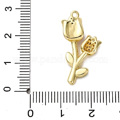 Brass Micro Pave Cubic Zirconia Pendants&nbsp;KK-C119-18B-02