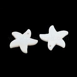 Natural Freshwater Shell Starfish Charms&nbsp;SHEL-K006-42