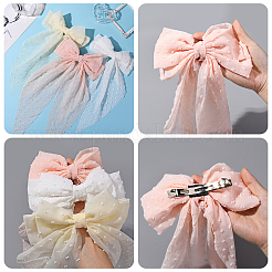 3Pcs 3 Colors Cloth Bowknot Alligator Hair Clips&nbsp;PHAR-SP0001-16