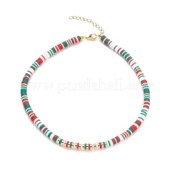 Polymer Clay Heishi Beaded Necklaces&nbsp;NJEW-JN03151