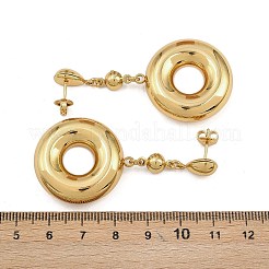 304 Stainless Steel Dangle Stud Earrings&nbsp;EJEW-P325-04C-G