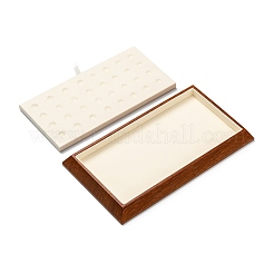 Rectangle Wood Pesentation Jewelry Round Beads Display Tray&nbsp;ODIS-P008-13A