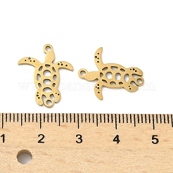Ocean 201 Stainless Steel Laser Cut Sea Animals Connector Charms&nbsp;STAS-P428-03A-G