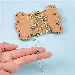 Handmade Brass Paperclip Chains&nbsp;CHC-SZ0001-40