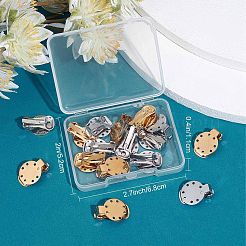 20Pcs 2 Colors 304 Stainless Steel Clip on Earring Pads&nbsp;STAS-SC0004-25