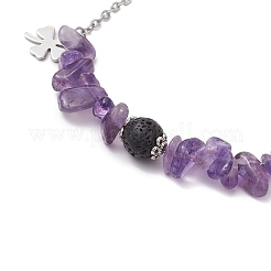 Natural Mixed Gemstone Chip Beads Bracelets for Women&nbsp;BJEW-JB11279