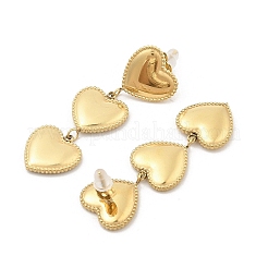 PVD Vacuum Plating 304 Stainless Steel Stud Earrings for Women&nbsp;EJEW-C120-02G