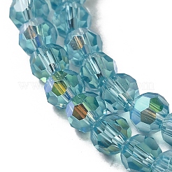 Electroplate Transparent Glass Beads Strands&nbsp;EGLA-A035-T4mm-L08
