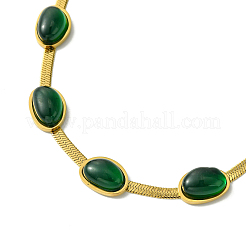 Ion Plating(IP) 304 Stainless Steel Resin Necklaces&nbsp;NJEW-R265-03G