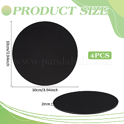 Flat Round Acrylic Chassis Display Pedestals&nbsp;DIY-FG0005-55D