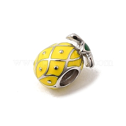 925 Sterling Silver Enamel European Beads&nbsp;STER-Z013-07P-06