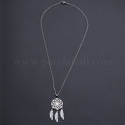 Non-Tarnish 201 Stainless Steel Pendants Necklaces&nbsp;NJEW-S105-JN727-45-1