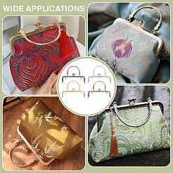 4Pcs 4 Colors Iron Flower Purse Handle Frame&nbsp;PURS-PH0001-44