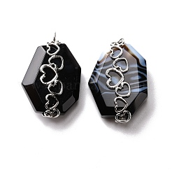 Natural Agate Dyed Pendants&nbsp;STAS-E050-02P
