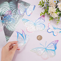 10Pcs Butterfly Colorful Suncatcher Rainbow Prism Electrostatic Glass Stickers&nbsp;DIY-WH0409-69E