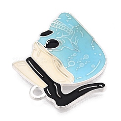 Luminous Alloy Enamel Pendants&nbsp;ENAM-T021-10P