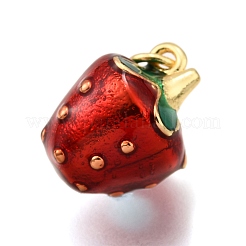 Brass Enamel Pendants&nbsp;KK-K401-47C-G