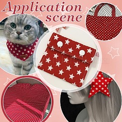 Red Cotton Fabric&nbsp;DIY-WH0750-293A