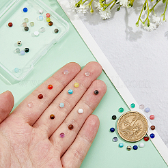 48Pcs 24 Styles Natural & Synthetic Mixed Gemstone Cabochons&nbsp;G-FH0002-50