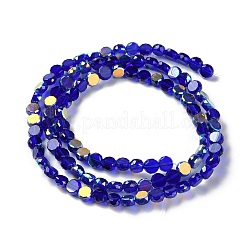 Transparent Electroplate Glass Beads Strands&nbsp;GLAA-Q099-I01-05