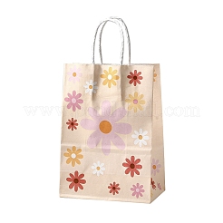 Rectangle with Sunflower Pattern Paper Gift Bags&nbsp;LS-CARB-L012-01D