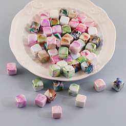 20Pcs UV Plating Acrylic Bead&nbsp;PACR-FP0001-01