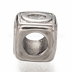 Tarnish Resistant 304 Stainless Steel European Beads&nbsp;OPDL-L020-001O