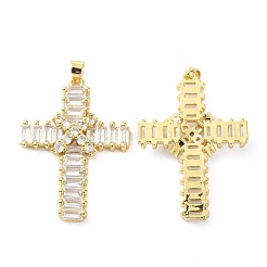 Brass Cubic Zirconia Pendant&nbsp;ZIRC-C021-30G