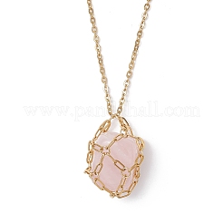 3Pcs 304 Stainless Steel Macrame Pouch Necklace Making for Gemstone Nuggets&nbsp;NJEW-JN05527
