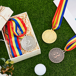 3Pcs 3 Colors Alloy Medal&nbsp;AJEW-FH0005-80