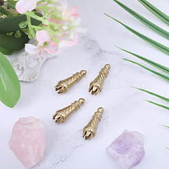 4Pcs Brass Cord Ends&nbsp;KK-CA0003-73B