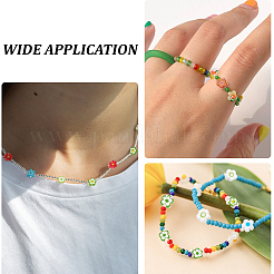 140Pcs 14 Styles Glass Beads&nbsp;GLAA-ME0001-05
