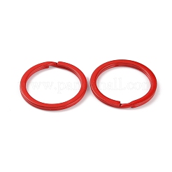 Spray-painted Iron Keychains Clasps&nbsp;IFIN-WH0063-13F