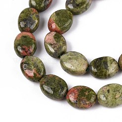 Natural Unakite Beads Strands&nbsp;G-T142-15