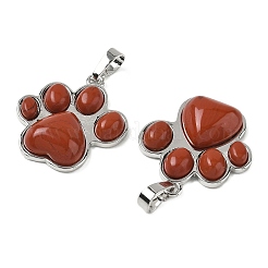 Natural Red Jasper Pendants&nbsp;G-B194-02P-05