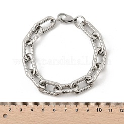 304 Stainless Steel Cable Chain Bracelets for Women Men&nbsp;BJEW-F488-67P