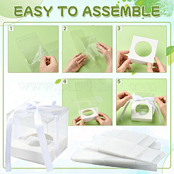 Square PET & Paper Bakery Box&nbsp;CON-FZC0002-004B